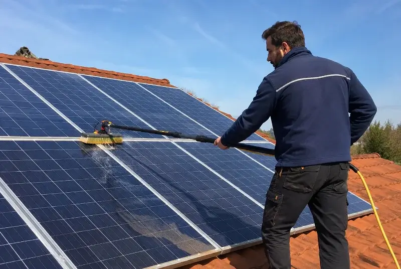 Nettoyage et entretien de panneaux solaires à Espoey